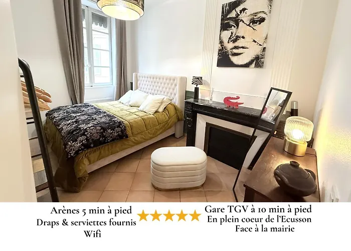 El Carmen 60m2 - Centre Gare Tgv - Wifi Apartament Nîmes